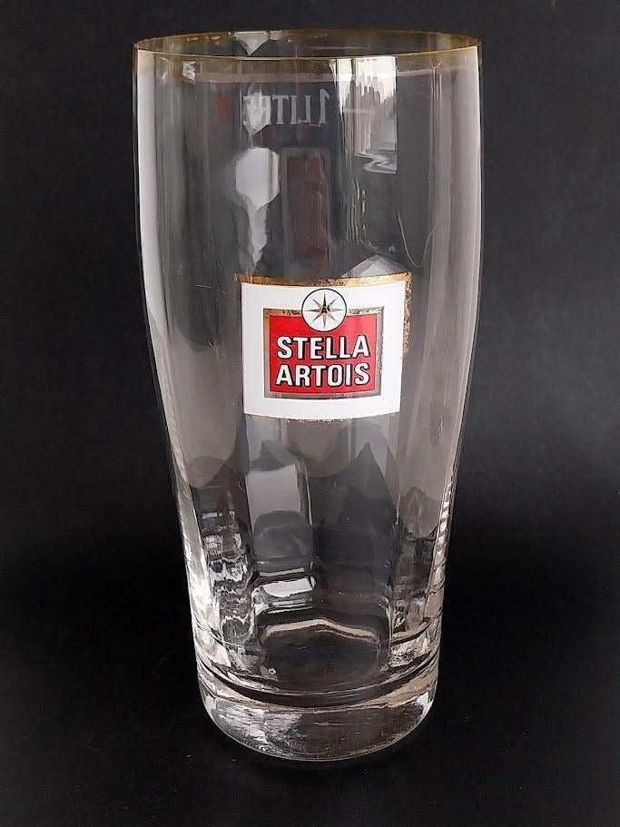 STELLA ARTOIS glas van 1 liter, Ophalen of Verzenden