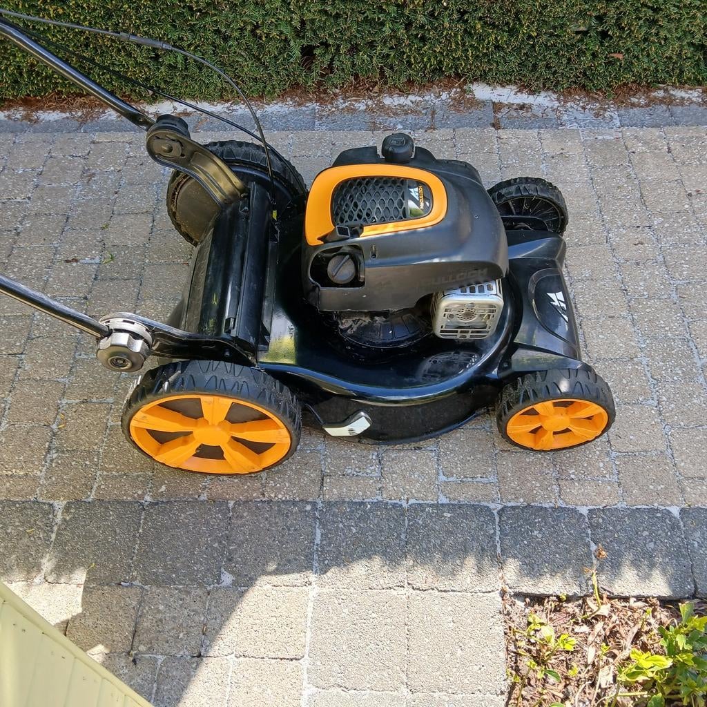 Grasmachine MC Culloch, Ophalen