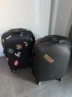 2 Koffers van het met eminent, Gebruikt, Hard kunststof, 45 tot 55 cm, Wieltjes