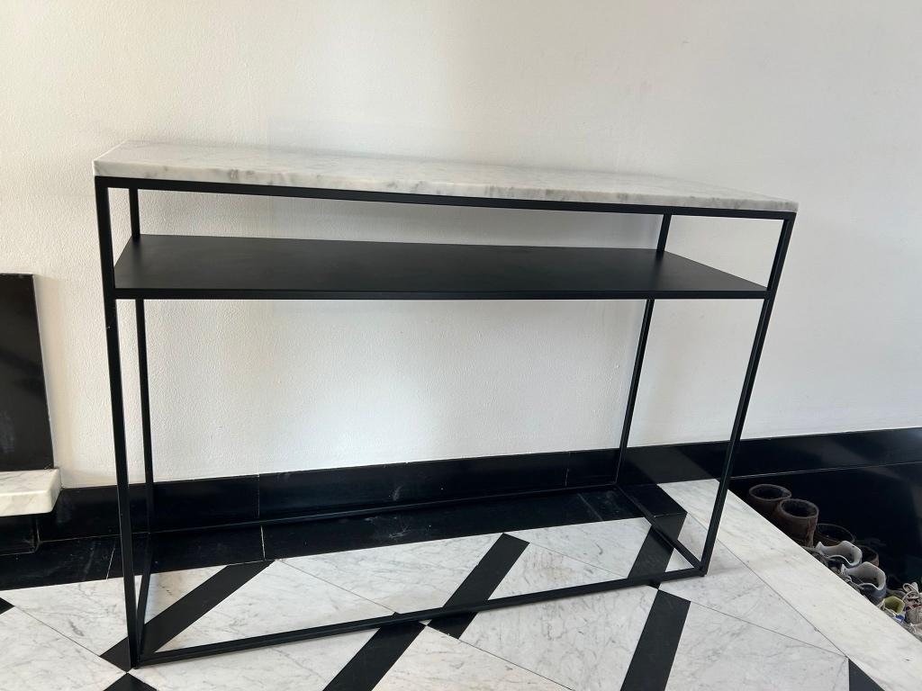 Commode Ethnicraft, Commode avec plateau en marbre, 100 à 150 cm, Enlèvement, Utilisé