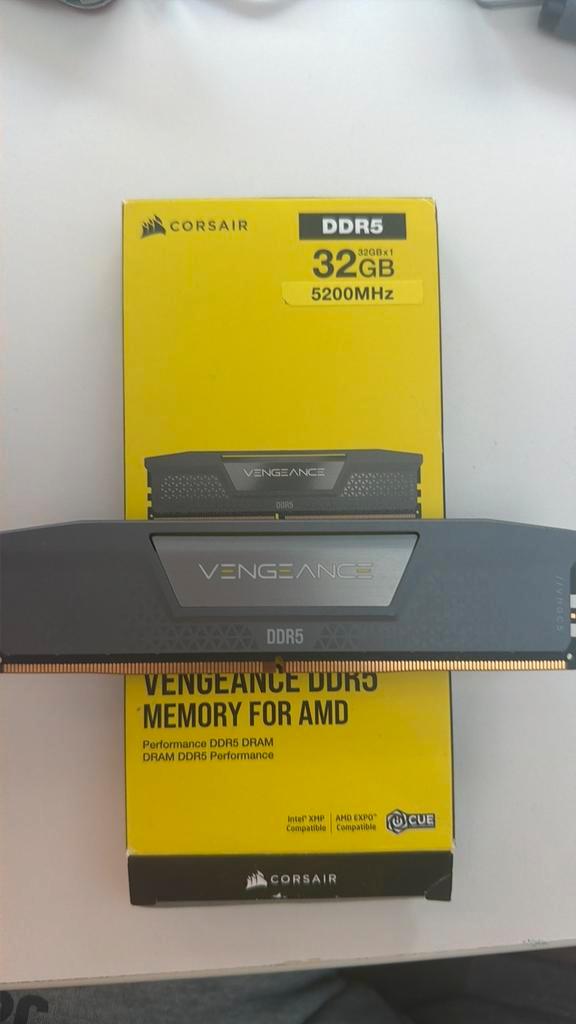 Corsair Vengeance 1x32GB 5200mhz, Computers en Software, RAM geheugen, Zo goed als nieuw, Desktop, 32 GB, DDR5, Ophalen of Verzenden