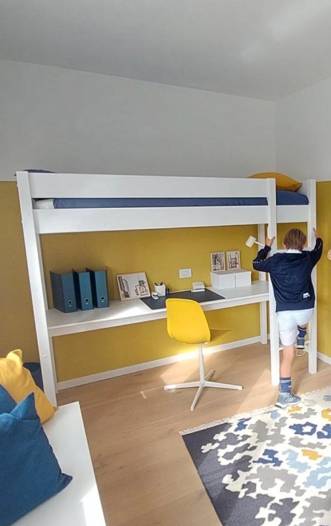 Hoogslaper met bureau, Kinderen en Baby's, Kinderkamer | Stapelbedden en Hoogslapers, Nieuw, Hoogslaper, Ophalen