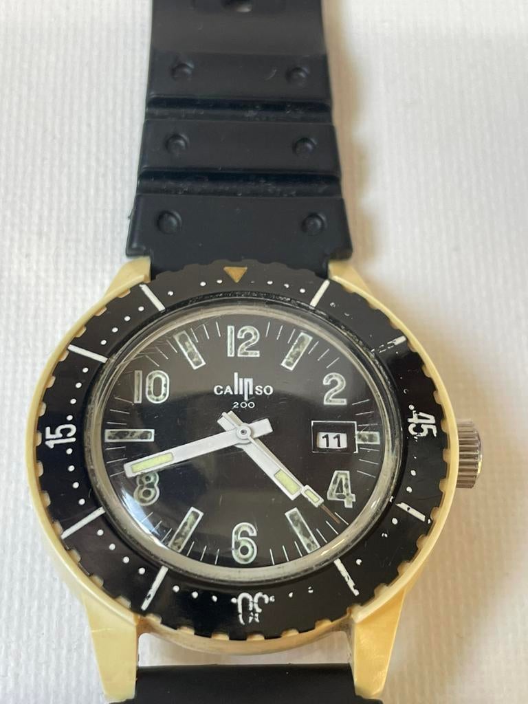 Montre Lip Calipso, Bijoux, Sacs & Beauté, Montres | Hommes, Comme neuf, Acier, Acier, Enlèvement ou Envoi