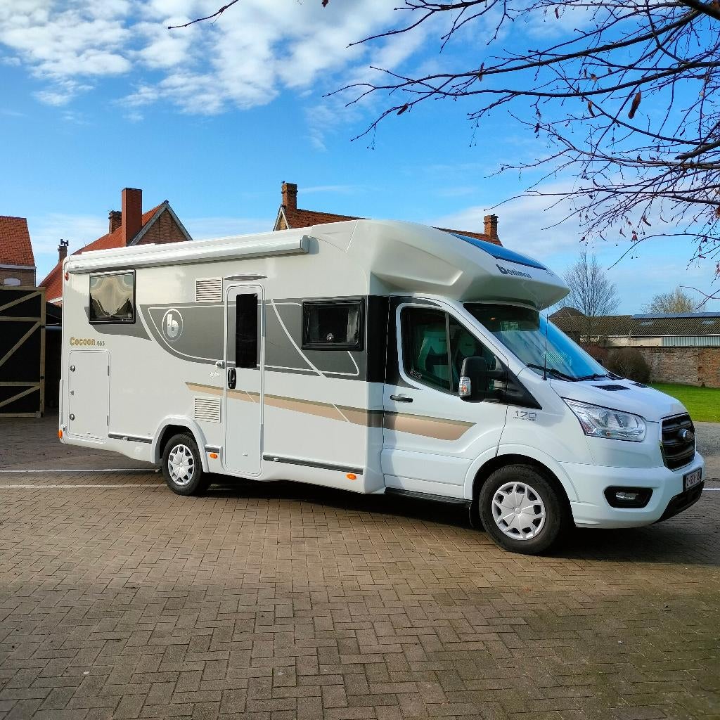 Benimar cocoon 463 NAK automaat 19000KM mobilhome, Caravanes & Camping, Camping-cars, Auvent, Jusqu'à 5, Toilette à cassette, Ford