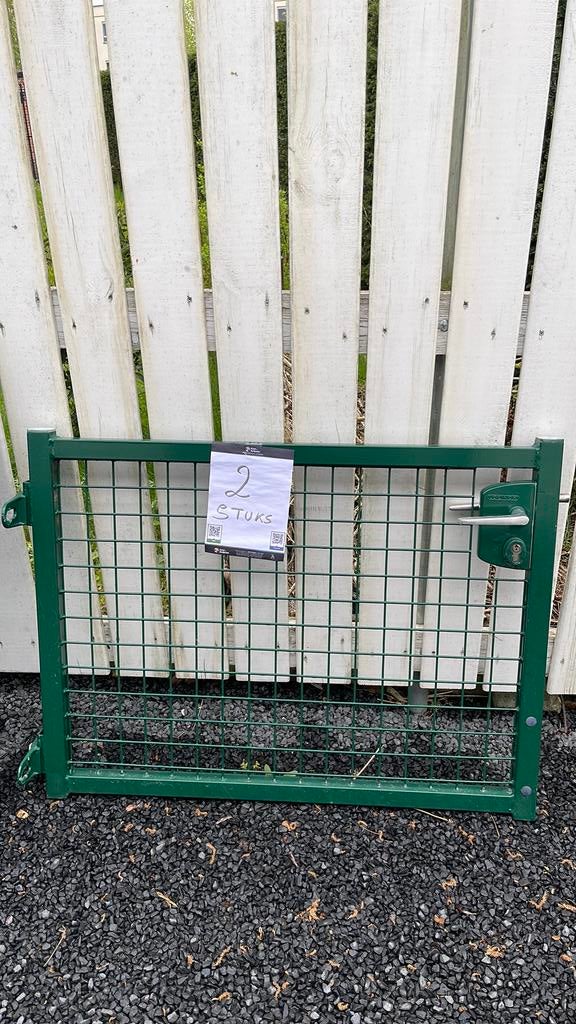 Omheining + poorten, Comme neuf, Enlèvement, Autres matériaux, Porte du jardin