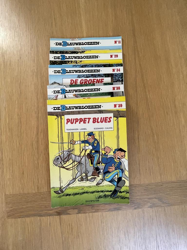 Strips De Blauwbloezen, Meerdere stripboeken, Ophalen, Gelezen, Dupuis