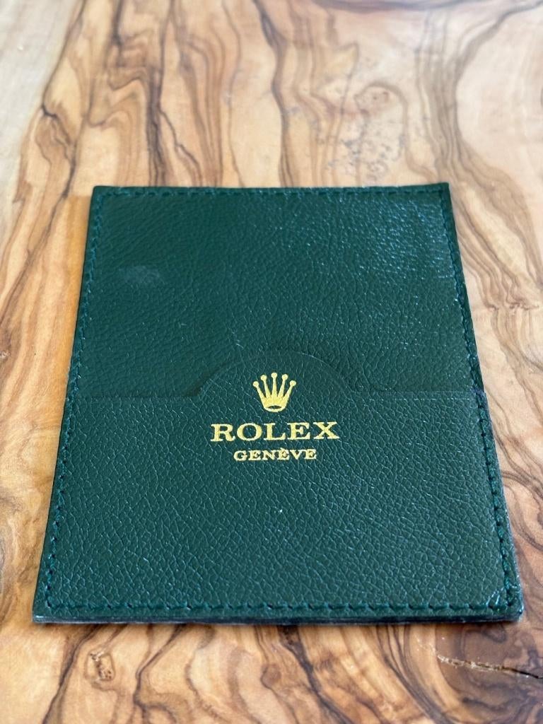 ROLEX -  Housse De Garantie - Verte - 11,8 Cm X 8,9 Cm, Collections, Enlèvement, Comme neuf, Ustensile