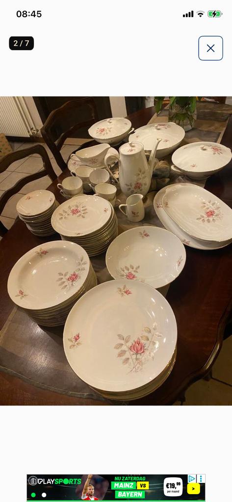 Eetservies Bavaria, Ophalen