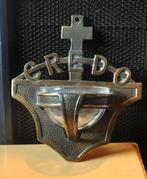 benitier en laiton massif credo, Antiquités & Art, Enlèvement ou Envoi