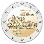 2 euro Malta 2017 'Hagar Qim', Postzegels en Munten, Munten | Europa | Euromunten, Ophalen of Verzenden, Malta, 2 euro, Losse munt