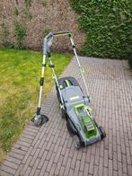 Grasmachine en kantmaaier op accu, Tuin en Terras, Grasmaaiers, Ophalen