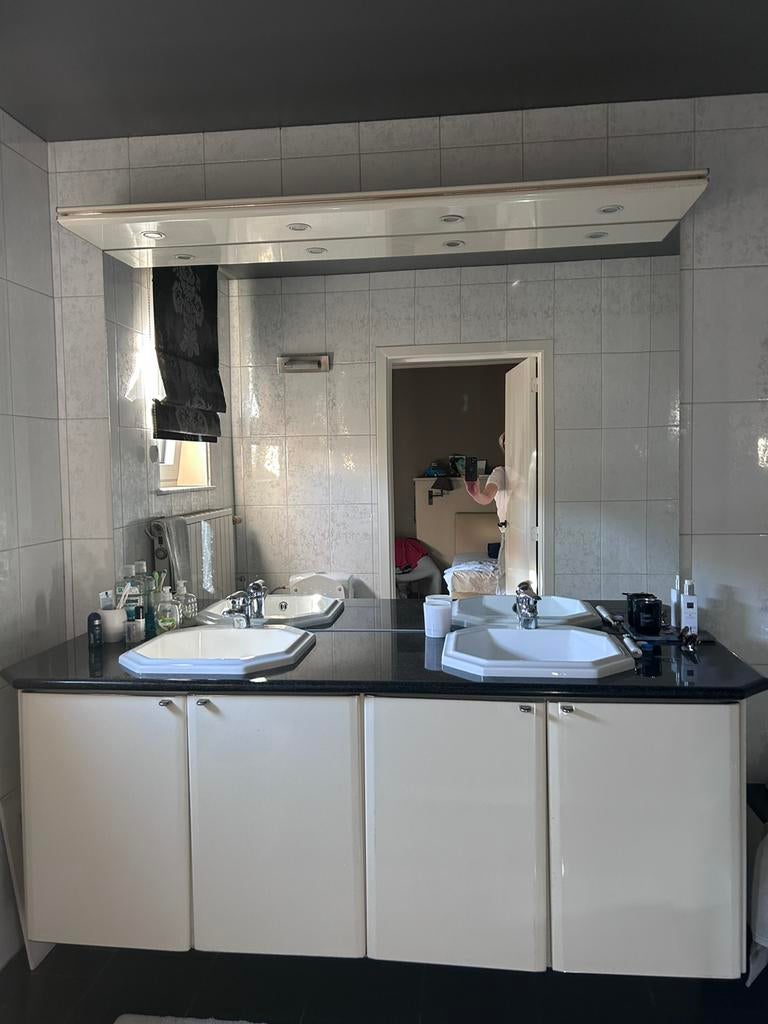 Badkamermeubel met graniet, incl spiegels en bad, Ophalen, Gebruikt