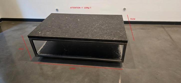 Table Basse Moderne Pierre Bleue 4cm, Maison & Meubles, Tables | Tables de salon, Utilisé, Moins de 50 cm, 50 à 100 cm, 100 à 150 cm