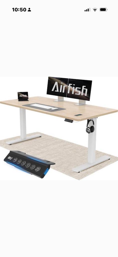 Airfish bureau électrique, Computers en Software, Laptoptafels, Zo goed als nieuw, In hoogte verstelbaar, Ophalen of Verzenden