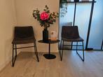 2 moderne eetkamerstoelen antraciet, Ophalen