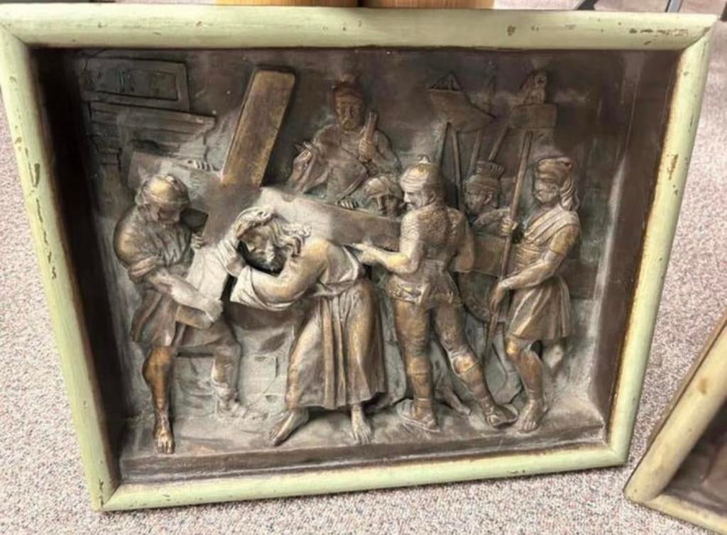 Cadres religieux Bas relief, Antiquités & Art, Enlèvement