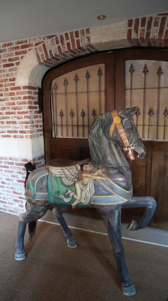 Prachtig groot antiek kermispaard, Antiek en Kunst, Curiosa en Brocante, Ophalen