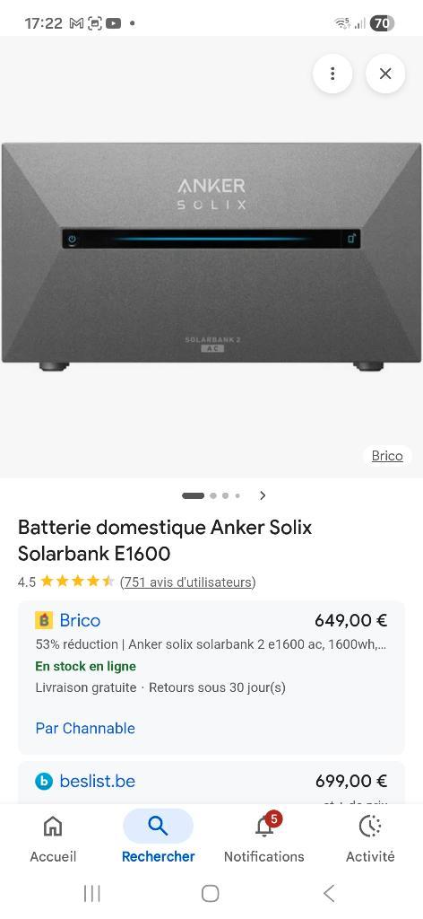 Batterie solarbank 2 ,1600 AC, Divers, Divers Autre, Neuf, Enlèvement