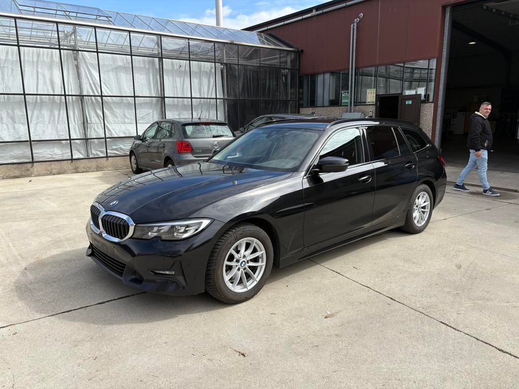 BMW 318D, Auto's, BMW, Leder en Stof, Zwart, 5 deurs, Particulier
