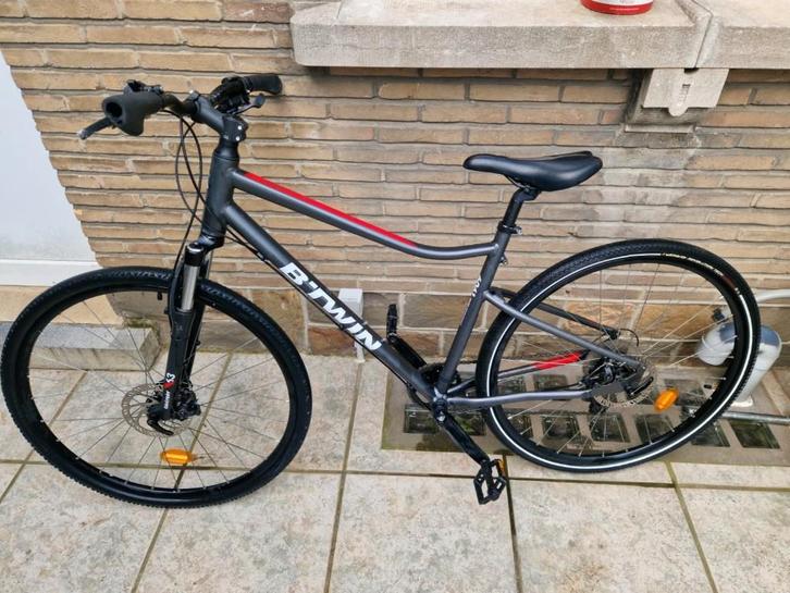 BTWIN Riverside 500 hybride fiets, Fietsen en Brommers, Fietsen | Heren | Herenfietsen, Gebruikt, Overige merken, Versnellingen