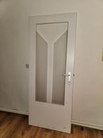 Binnendeur met glas, Doe-het-zelf en Bouw, Ophalen, Gebruikt, 80 tot 100 cm, Binnendeur