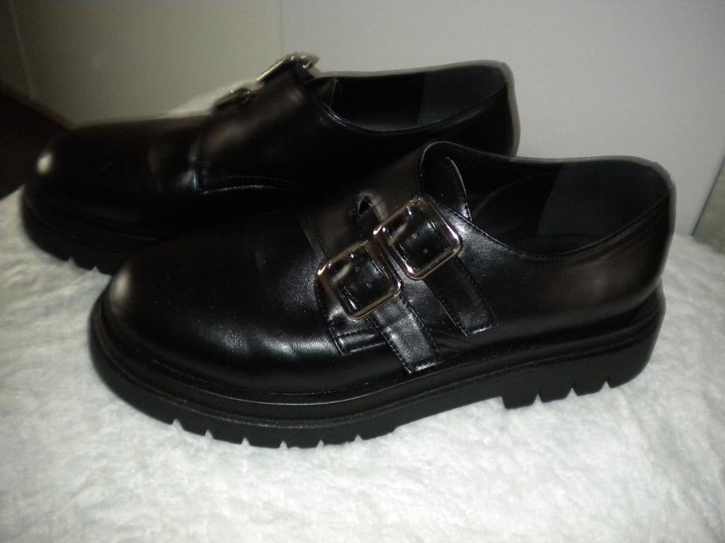 gesp schoenen, Vêtements | Hommes, Chaussures, Neuf, Enlèvement, Chaussures à boucles, Noir