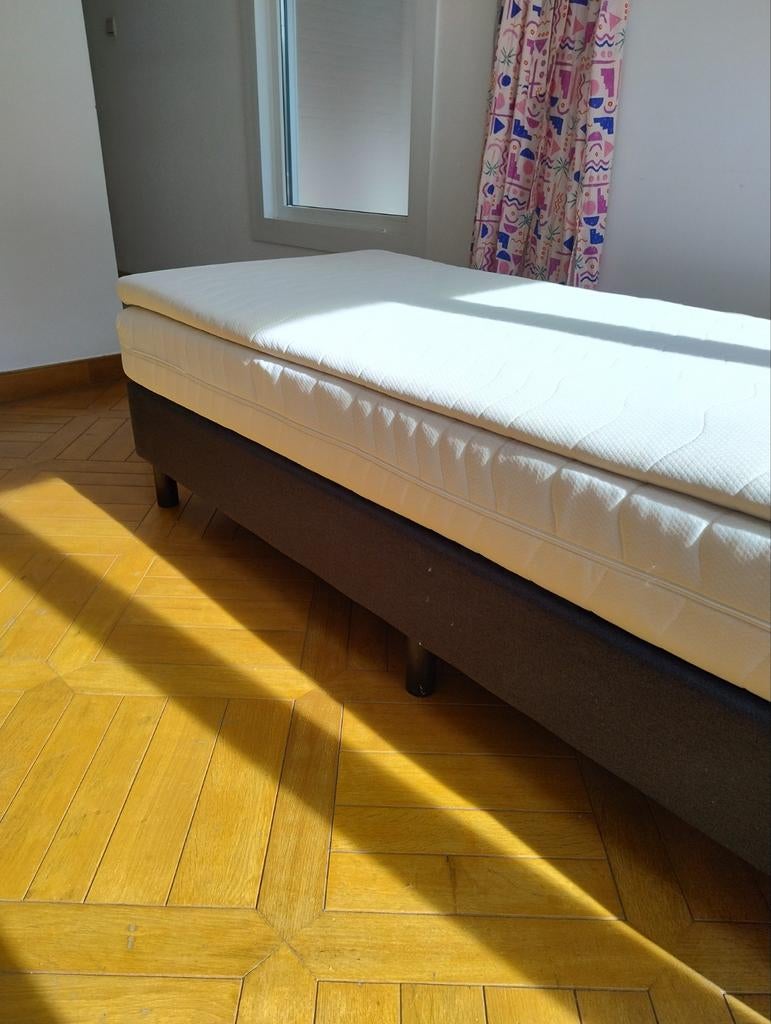 Boxspring 1persoon, Huis en Inrichting, Slaapkamer | Bedden, Ophalen, 210 cm