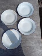 4 stuks peacock emaille, Enlèvement ou Envoi