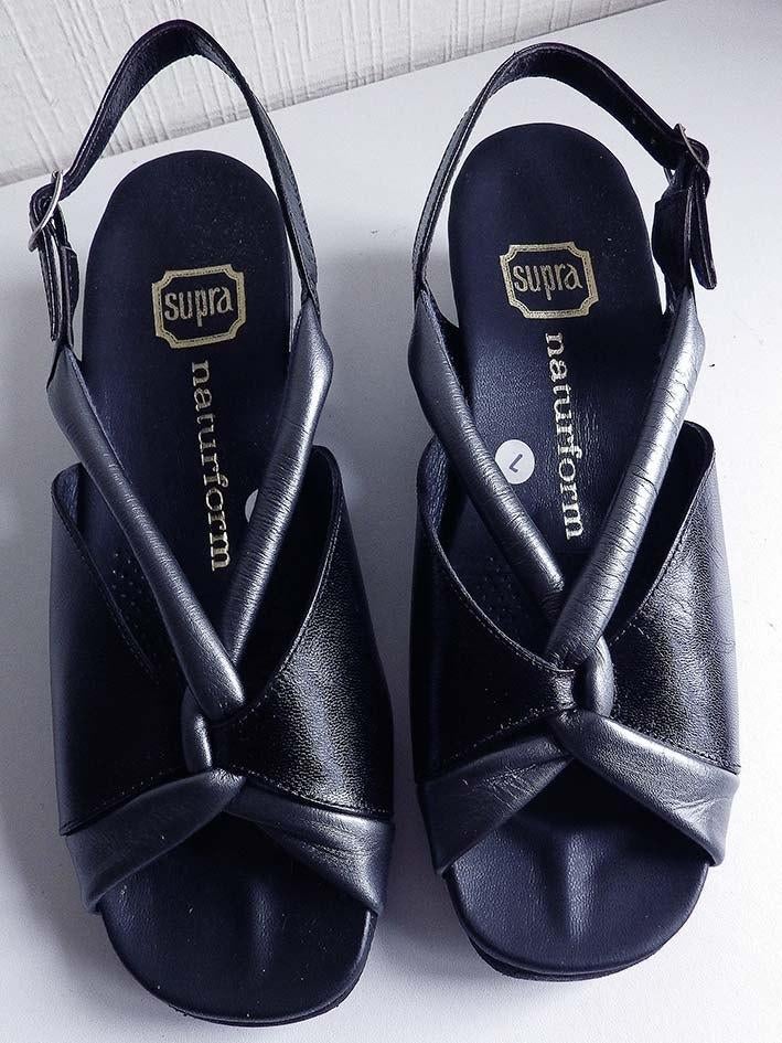 Open Damessandalen: maat 40., Ophalen, Zwart, Nieuw, Sandalen of Muiltjes