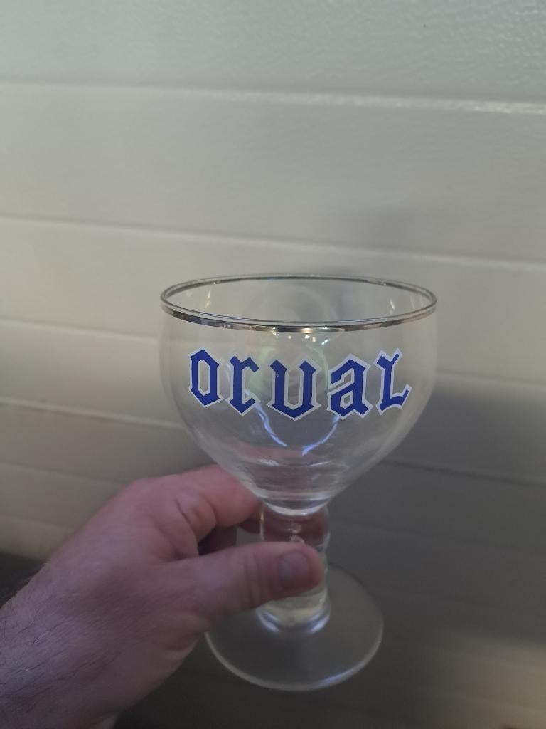 Verre a orval avec dessin de la truite, Enlèvement, Comme neuf