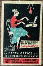 SCHRIJFMACHINE/ANTWERPEN/oud etiket, Verzamelen, Merken en Reclamevoorwerpen, Ophalen of Verzenden, Zo goed als nieuw, Overige typen