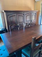 Eetkamer met 2 kasten, tafel en 6 stoelen, Ophalen, Gebruikt