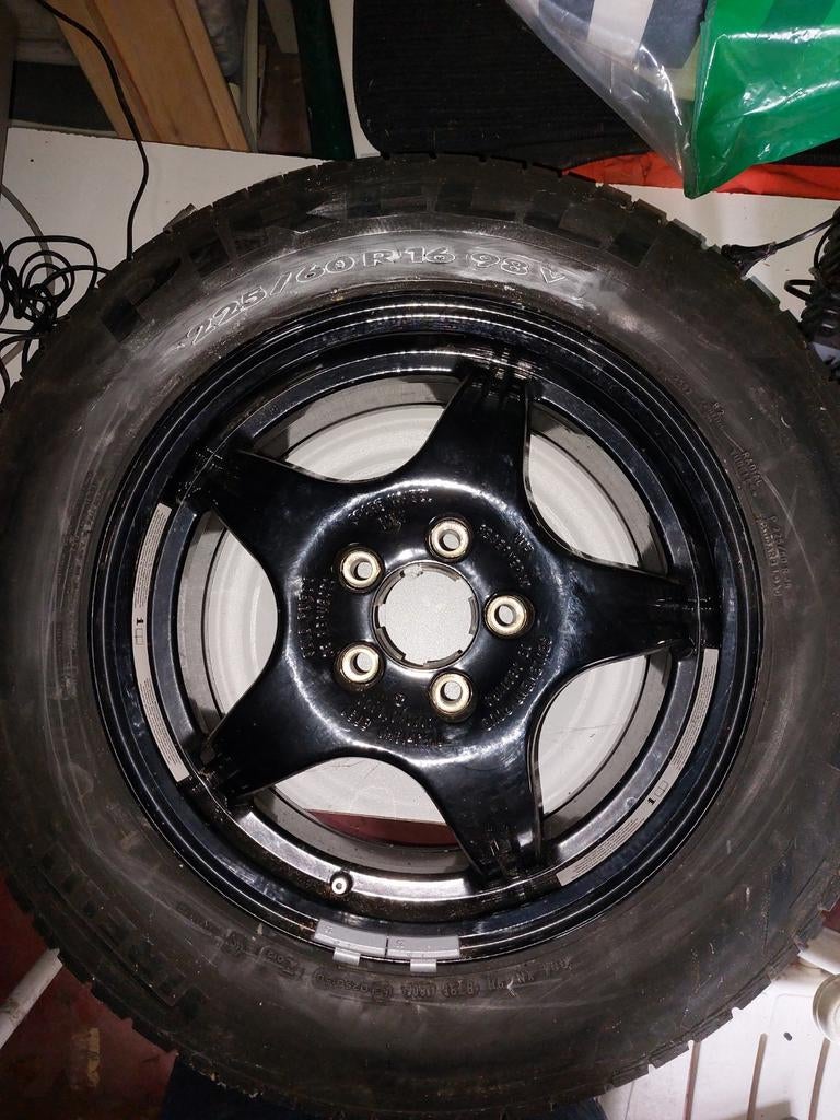 Mercedes alu velg en band, Auto-onderdelen, Ophalen, Gebruikt, 16 inch, Banden en Velgen