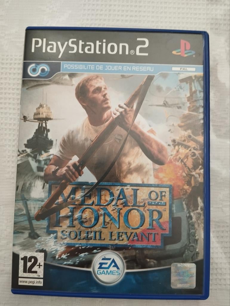Jeu PlayStation 2 Soleil Levant/12+ Medal of Honor, Consoles de jeu & Jeux vidéo, Enlèvement ou Envoi, Comme neuf, Aventure et Action
