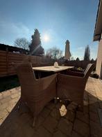 Tuintafel en stoelen, Tuin en Terras, Tuinsets en Loungesets, Ophalen, Gebruikt, 6 zitplaatsen, Tuinset