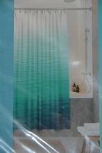 Rideau de douche bleu 180x200cm avec 12 crochets NEUF., Enlèvement ou Envoi, Neuf, Bleu, Autres types