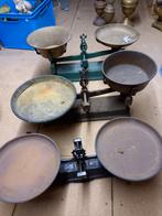 3 weegschalen, koperen schalen, Antiek en Kunst, Ophalen