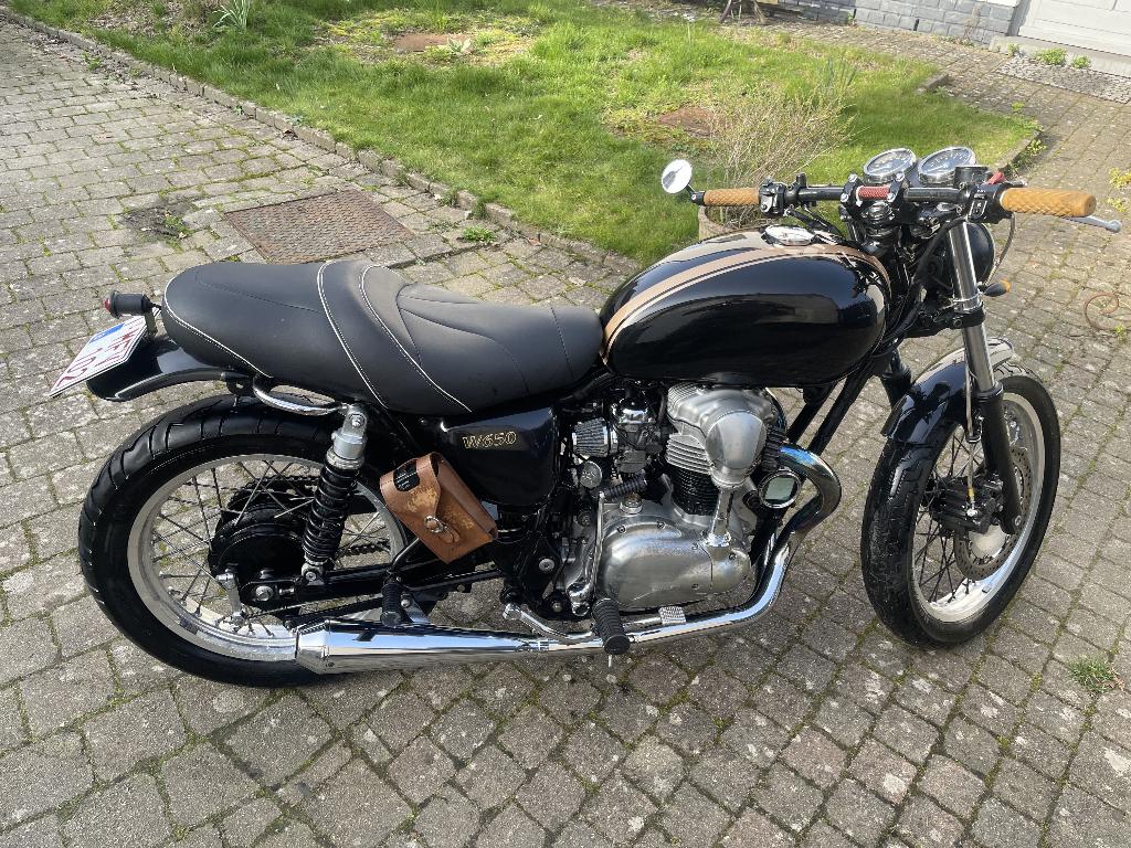 Kawasaki W650 Cafe Racer, Motoren, Motoren | Kawasaki, Particulier, Toermotor, meer dan 35 kW, 2 cilinders, Motorrijbewijs A, Ophalen