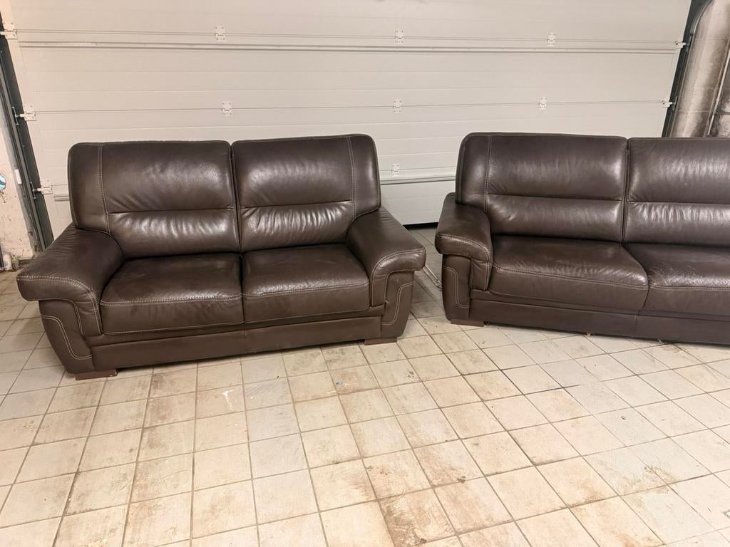 Deux divant a vendre tres bon état, Maison & Meubles, Enlèvement, Comme neuf, Cuir