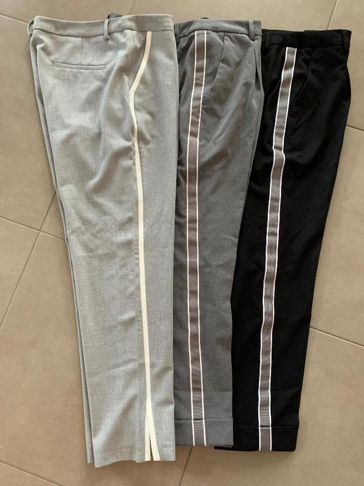 Esprit damesbroeken in licht grijs, donker grijs en zwart, Kleding | Dames, Broeken en Pantalons, Zo goed als nieuw, Maat 42/44 (L)