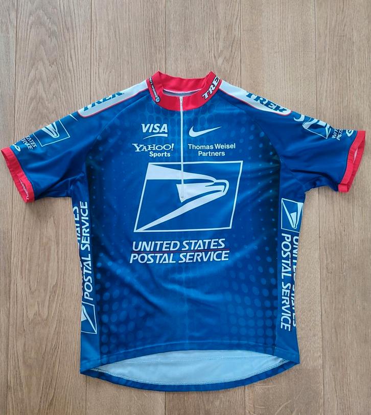 Maillot de vélo rétro vintage Nike US Postal Cycling XL, Vélos & Vélomoteurs, Accessoires vélo | Vêtements de cyclisme, XL, Enlèvement ou Envoi