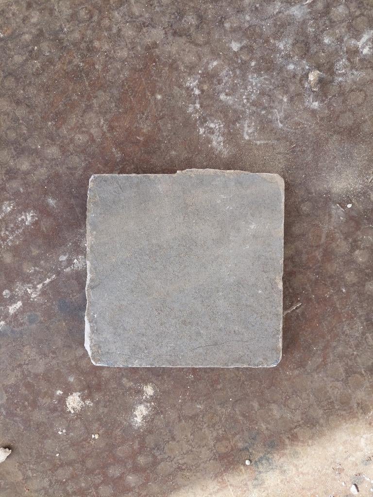 Terrastegel blauwe steen, Ophalen