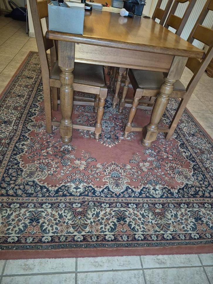 Table et 6chaises en véritable bois de chêne. Bon état., Maison & Meubles, Tables | Tables à manger