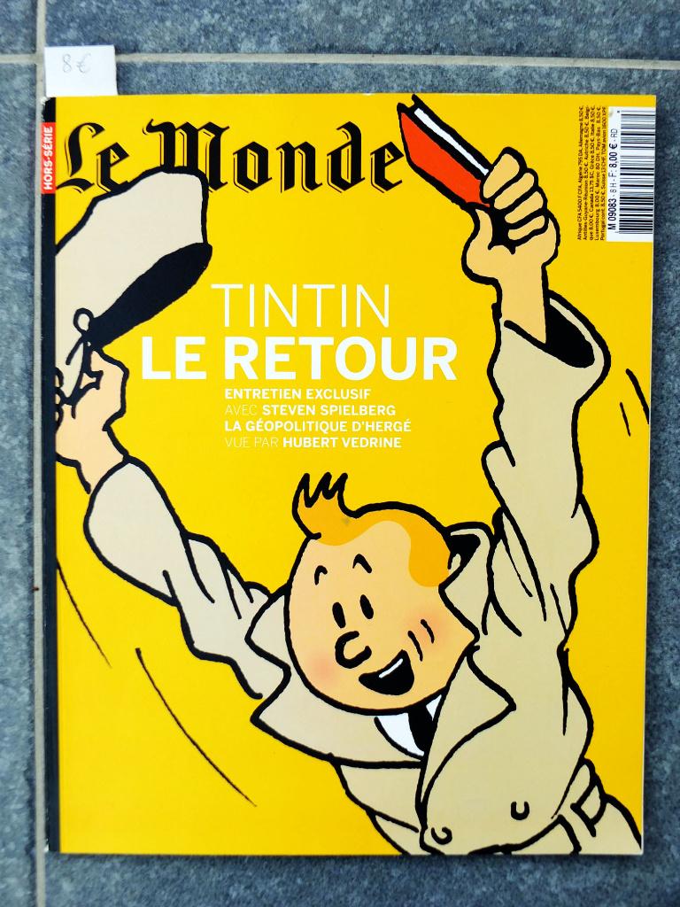 Tintin : le retour, Le Monde hors-série, 12-2009/01- 2010, Enlèvement ou Envoi, Tintin, Comme neuf, Livre ou Jeu