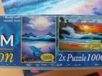 puzzelbox 2 x 1000 st - SpielSpass - Sundram edition, Ophalen of Verzenden, 500 t/m 1500 stukjes, Zo goed als nieuw, Legpuzzel