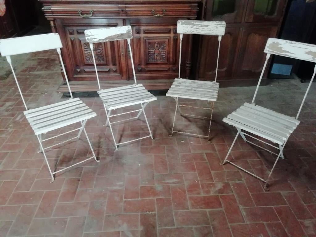 Retro tuinstoelen, Tuin en Terras, Ophalen, Inklapbaar