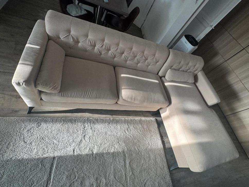 Canapé Guy Laroche Home, Maison & Meubles, Canapés | Salons, Comme neuf, Banc d'angle, Trois personnes, 250 à 300 cm, 75 à 100 cm