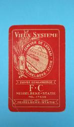 Carte à jouer Meirelbeke Statie_Genever de Loskaai_Rood_208, Enlèvement ou Envoi, Utilisé, Carte(s) à jouer