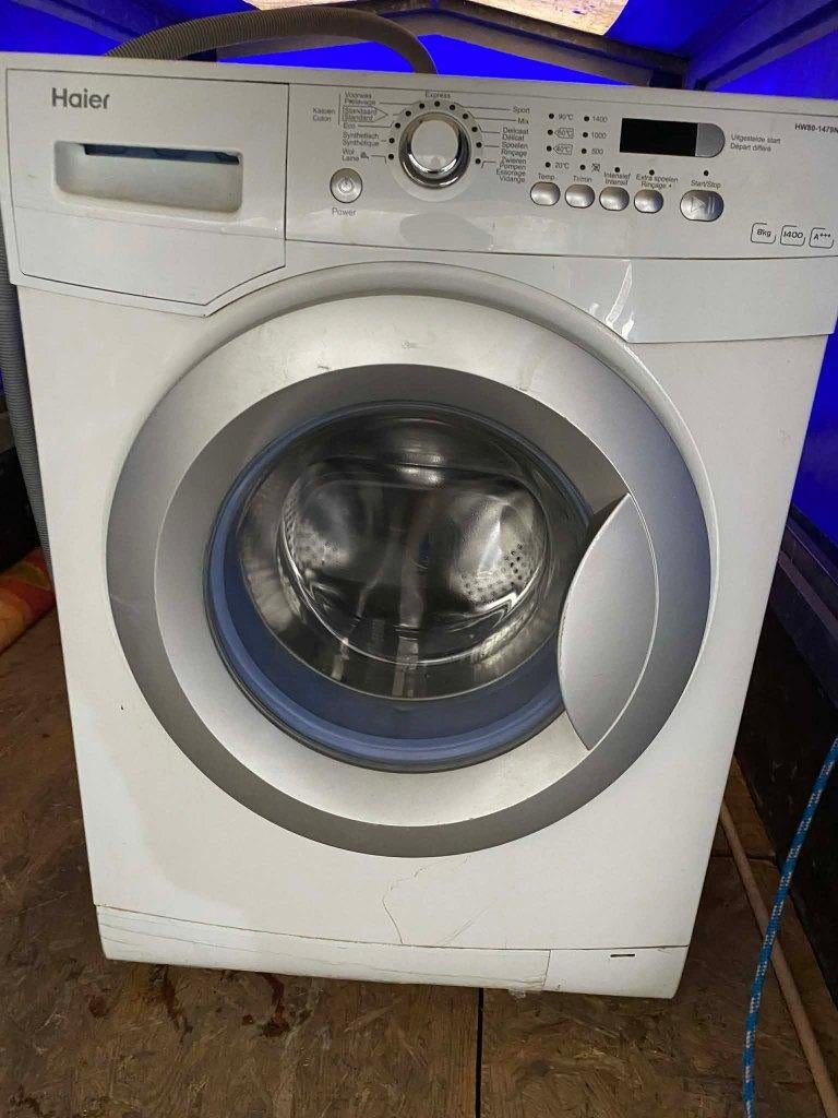 wasmachine Haier 8 kg, 6 tot 8 kg, Ophalen, Zo goed als nieuw, Voorlader