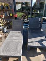 Ligbed allibert in wicker 2 stuks, Tuin en Terras, Ophalen, Wicker